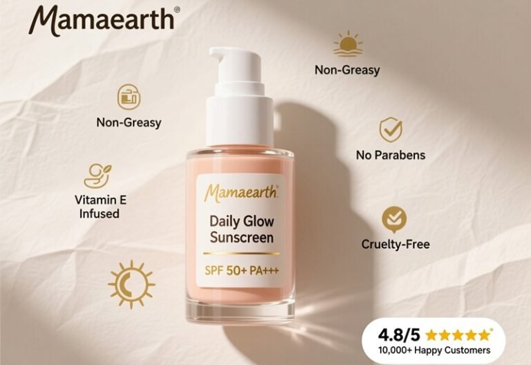 Mamaearth Daily Glow Sunscreen SPF 50 Review – Protection + Brightening Guide