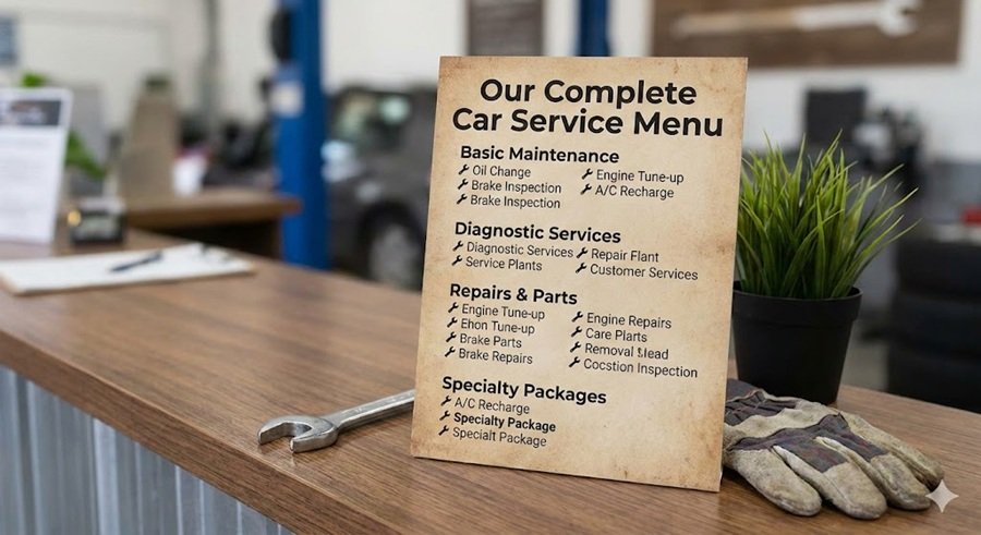 Car Service Menu
