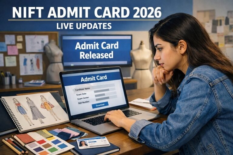NIFT Admit Card 2026 Live Updates: NTA NIFT Hall Ticket Release Date, Direct Link
