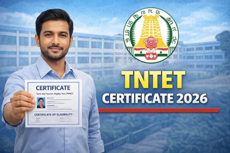 TNTET Certificate 2026 | Download Your PDF Out @trb.tn.gov.in